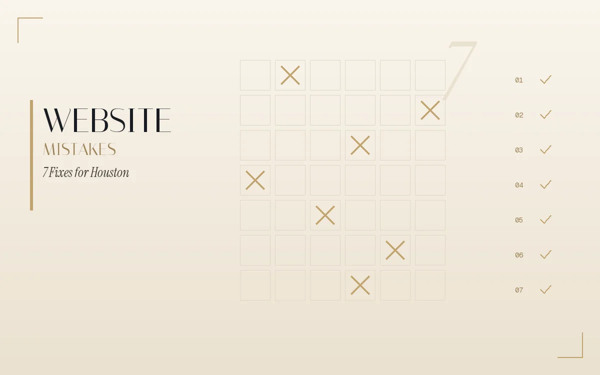 7 website mistakes Houston small businesses make